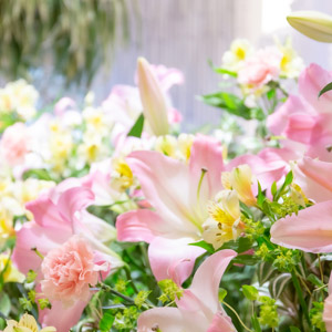 生花祭壇の見栄え